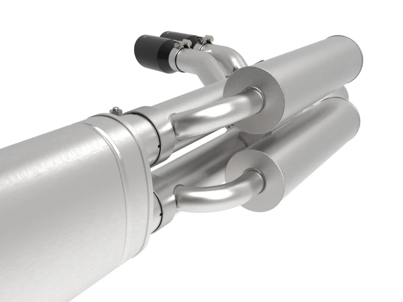 aFe Rebel Series 3in 409 SS Cat-Back Exhaust w/ Black Tips 17-20 Ford F-250/F350 V8 6.2L/7.3L - Image 6