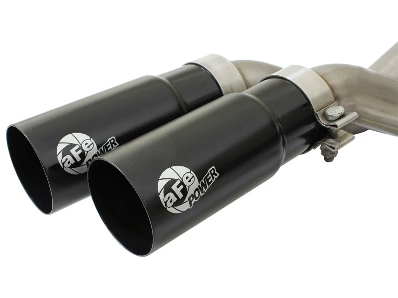 aFe Rebel Series Exhaust SS Front Side Exit CB w/ Black Tips 10-14 Ford F150 Ecoboost V8 6.2L - Image 10