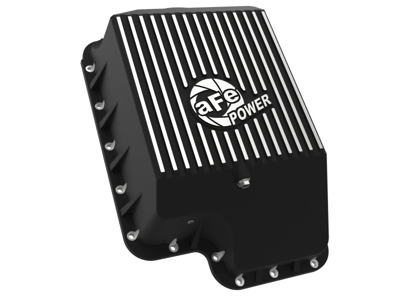 aFe Transmission Pan (Black); Ford Diesel Trucks 03-10 V8-6.0/6.4L (td) - Image 8