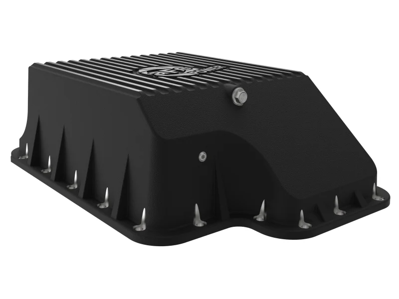 aFe Transmission Pan (Black); Ford Diesel Trucks 03-10 V8-6.0/6.4L (td) - Image 9