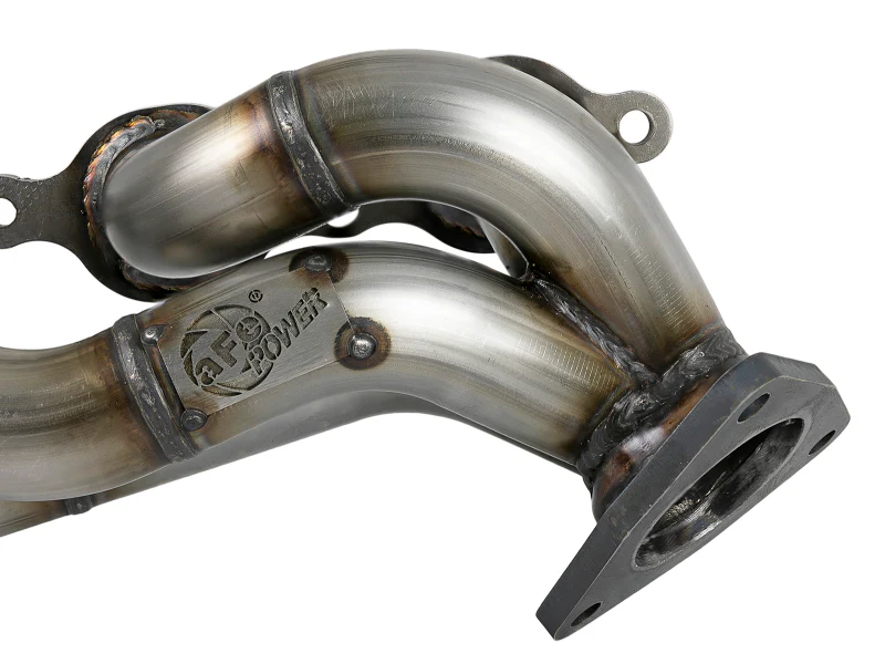 aFe Twisted Steel 1-3/4in 304SS Shorty Headers 2019 GM Silverado / Sierra 1500 V8-5.3L/6.2L - Image 3