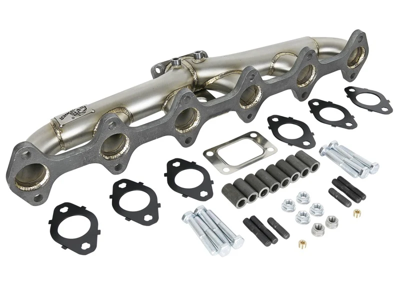 aFe Twisted Steel Header Turbo Manifold (T3) 98.5-02 Dodge Diesel Trucks L6 5.9L (td) - Image 5