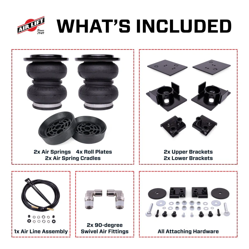 Air Lift 20-25 Jeep Gladiator (4WD) LoadLifter 5000 Air Spring Kit w/ Cradle - Image 13