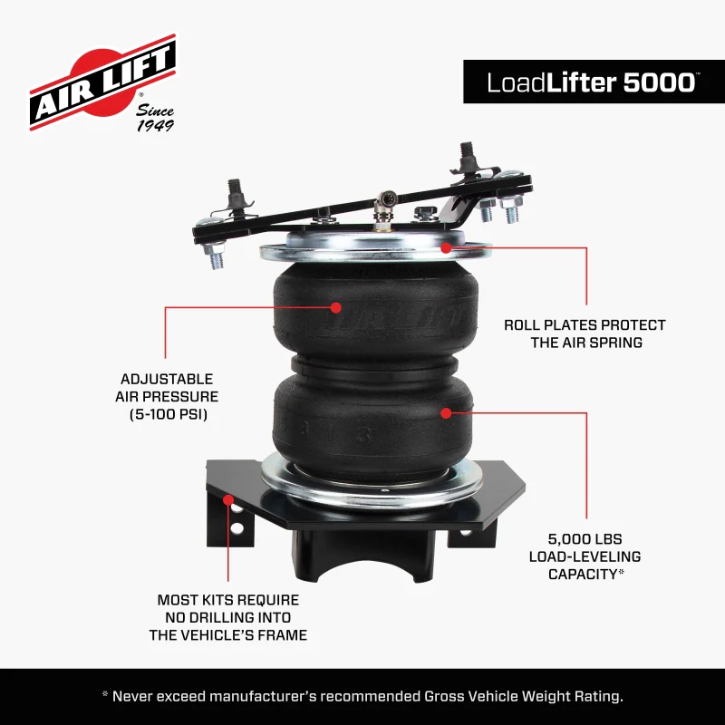 Air Lift LoadLifter 5000 Air Spring Kit - Image 8