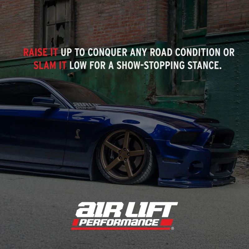 Air Lift Performance 2005-2014 Ford Mustang (S197) Front Kit (3/8 Fittings Not Included) - Image 5
