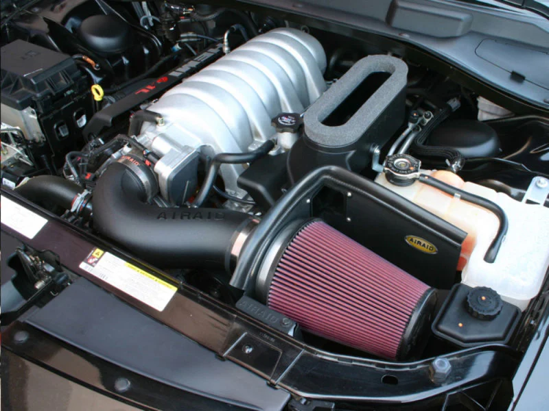 Airaid 06-10 Dodge Charger / 08 Magnum SRT8 6.1L Hemi CAD Intake System w/ Tube (Oiled / Red Media) - Image 3