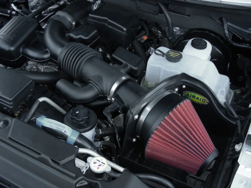 Airaid 08-10 Ford F-250/350 5.4L V8/6.8L V10 CAD Intake System w/o Tube (Oiled / Red Media) - Image 2