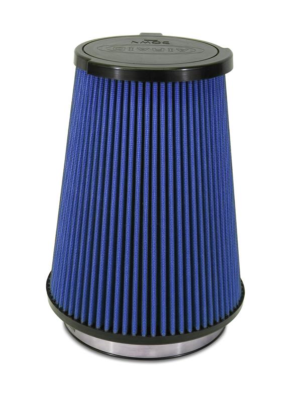 Airaid 10-14 Ford Mustang Shelby 5.4L Supercharged Direct Replacement Filter - Oiled / Blue Media - Image 4