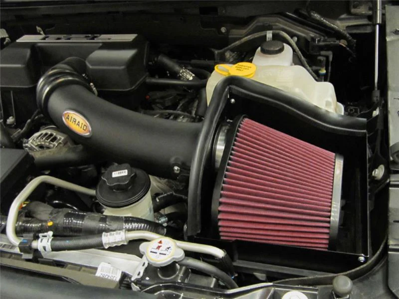 Airaid 10-14 Ford SVT Raptor / 11-13 F-150 6.2L CAD Intake System w/ Tube (Dry / Red Media) - Image 4