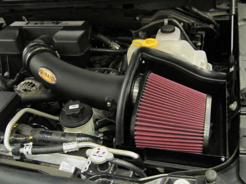 Airaid 10-14 Ford SVT Raptor / 11-13 F-150 6.2L CAD Intake System w/ Tube (Dry / Red Media) - Image 6