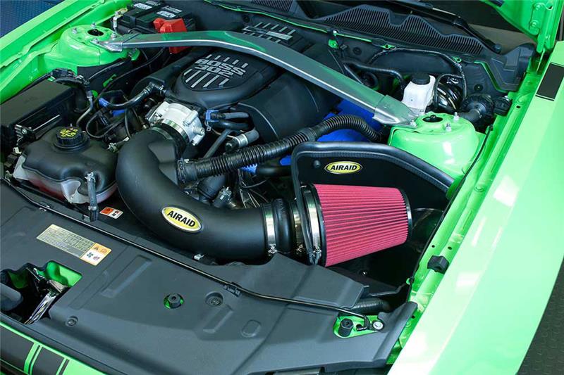 Airaid 12-13 Ford Mustang Boss 302 MXP Intake System w/ Tube (Oiled / Red Media) - Image 5