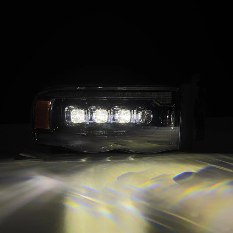 AlphaRex 02-05 Dodge Ram 1500 NOVA LED Proj Headlights Alpha Black w/Activ Light/Seq Signal - Image 3