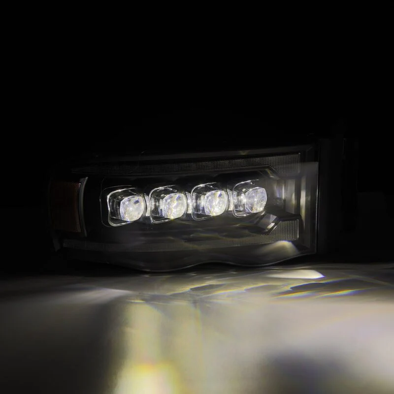 AlphaRex 02-05 Dodge Ram 1500 NOVA LED Proj Headlights Plank Style Blk w/Activ Light/Seq Signal - Image 6