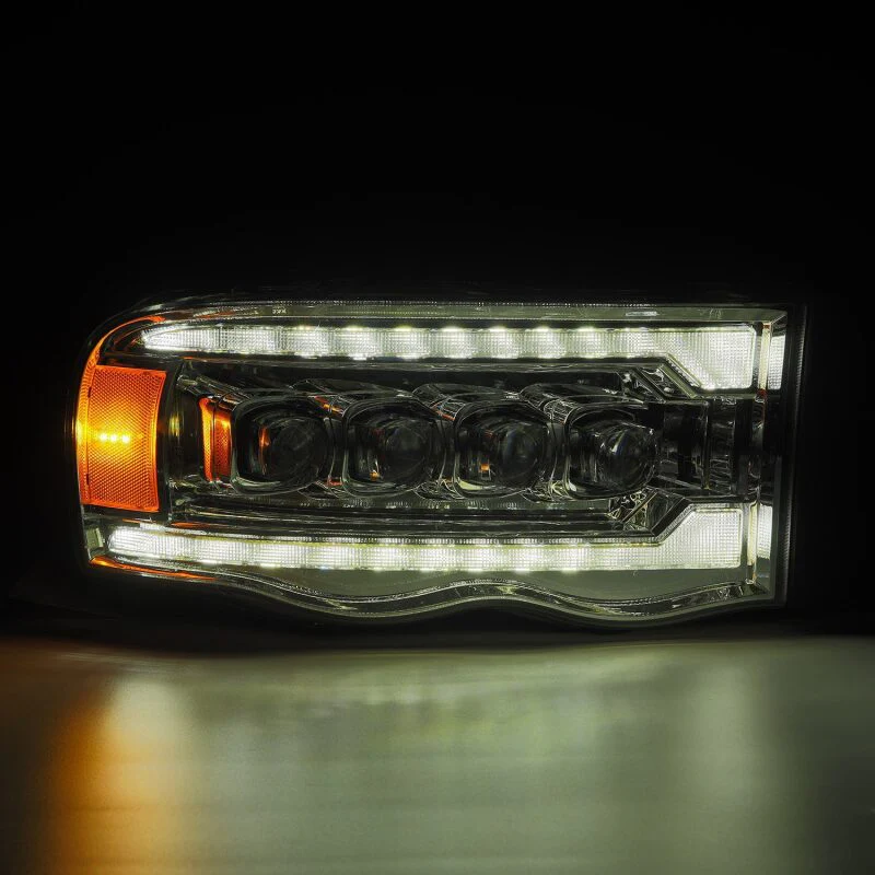 AlphaRex 02-05 Dodge Ram 1500 NOVA LED Proj Headlights Plank Style Chrome w/Activ Light/Seq Signal - Image 7