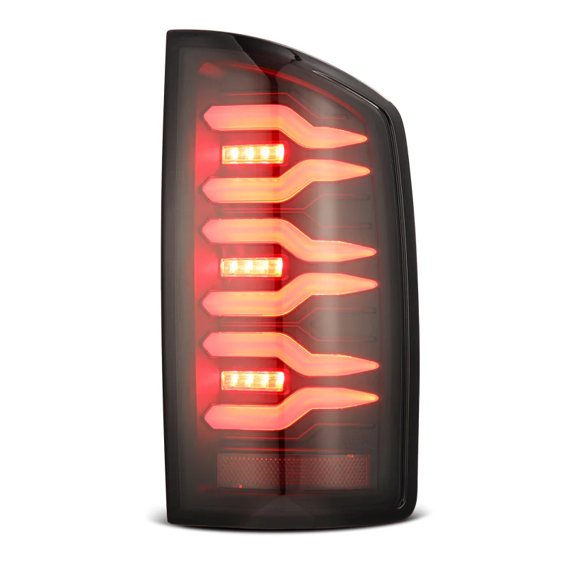 AlphaRex 02-06 Dodge Ram 1500/03-06 Dodge Ram 2500+3500 Luxx-Series LED Tail Lights (Pair) Black - Image 4