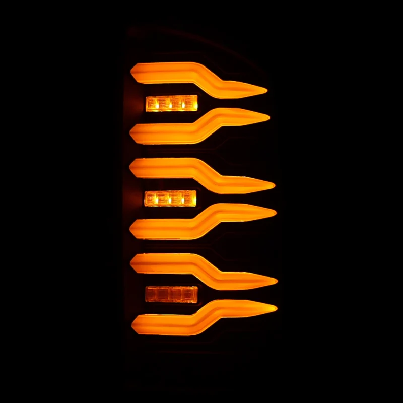 AlphaRex 02-06 Dodge Ram 1500/03-06 Dodge Ram 2500+3500 Luxx-Series LED Tail Lights (Pair) Black - Image 8