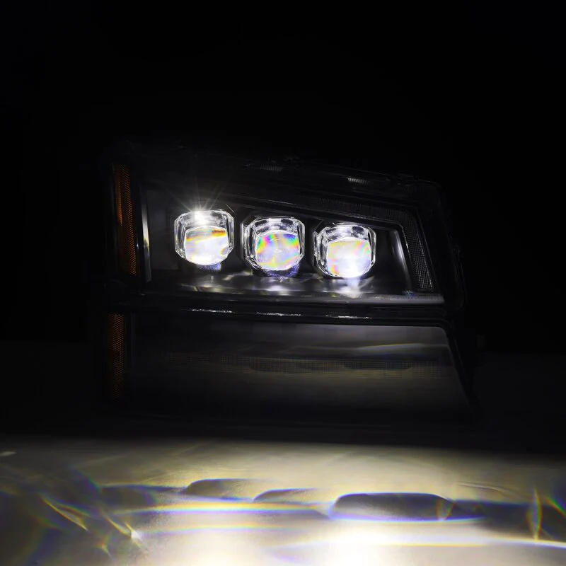 AlphaRex 03-06 Chevy Silverado 1500/2500HD/3500HD/Avalanche Black NOVA LED Proj Headlights - Image 7