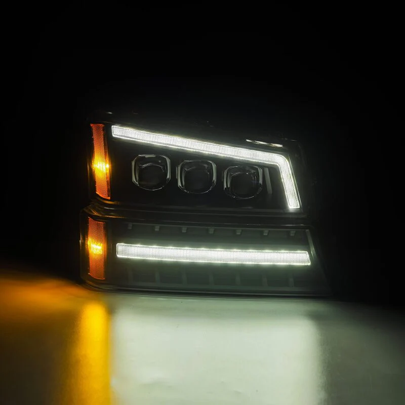 AlphaRex 03-06 Chevy Silverado 1500/2500HD/3500HD/Avalanche Black NOVA LED Proj Headlights - Image 8
