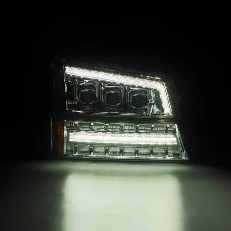 AlphaRex 03-06 Chevy Silverado 1500/2500HD/3500HD/Avalanche Chrome NOVA LED Proj Headlights - Image 3