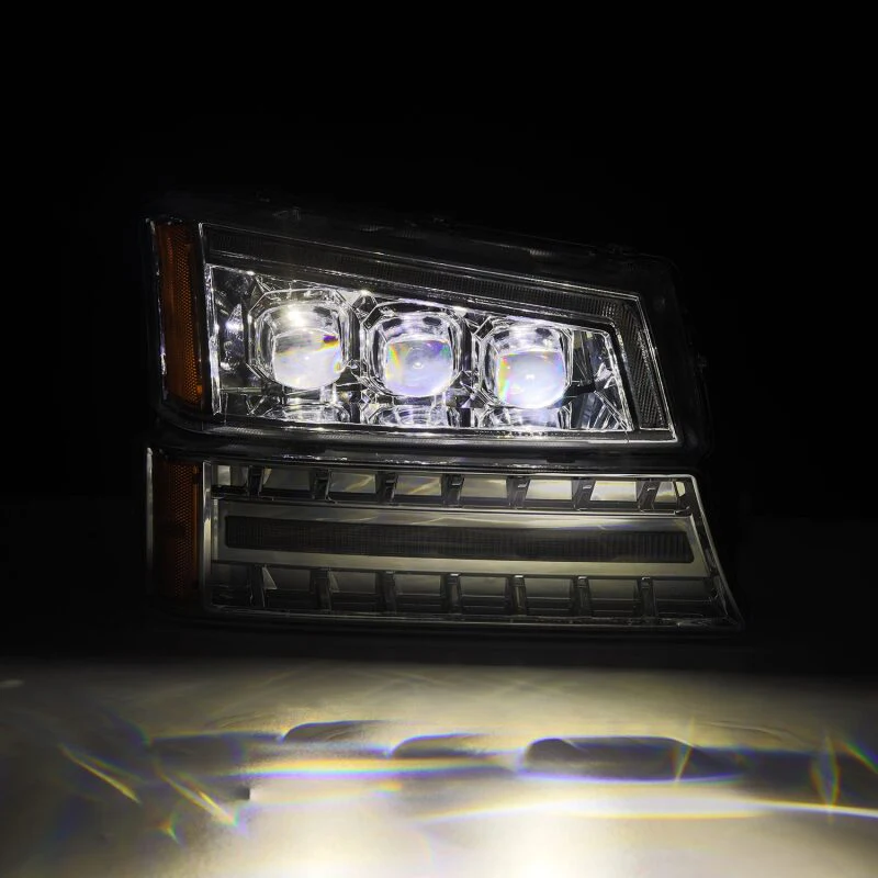 AlphaRex 03-06 Chevy Silverado 1500/2500HD/3500HD/Avalanche Chrome NOVA LED Proj Headlights - Image 7