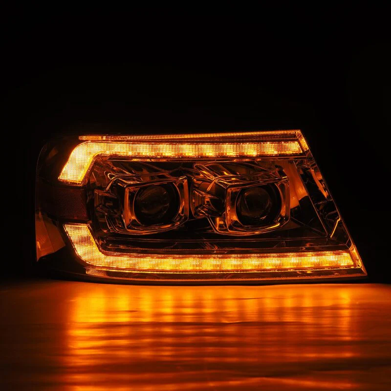 AlphaRex 04-08 Ford F150 PRO-Series Projector Headlights Black w/ Sequential Signal and DRL - Image 4