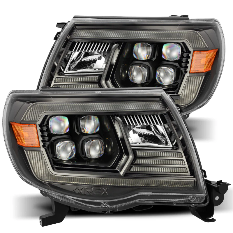 AlphaRex 05-11 Toyota Tacoma NOVA LED Projector Headlights Plank Style Black w/Activation Light/DRL - Image 2