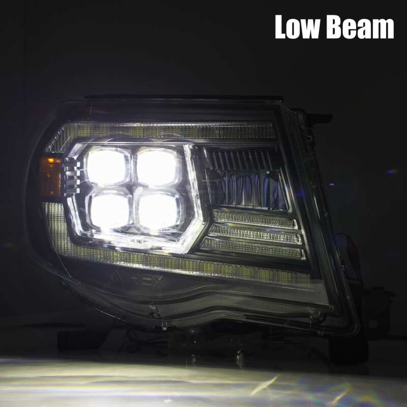 AlphaRex 05-11 Toyota Tacoma NOVA LED Projector Headlights Plank Style Black w/Activation Light/DRL - Image 7