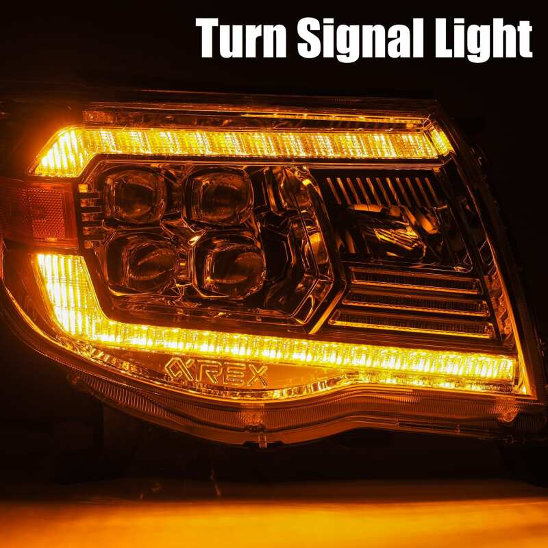 AlphaRex 05-11 Toyota Tacoma NOVA LED Projector Headlights Plank Style Black w/Activation Light/DRL - Image 8