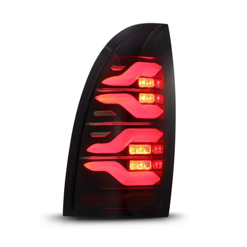 AlphaRex 05-15 Toyota Tacoma LUXX LED Taillights Blk/Red w/Activ Light/Seq Signal - Image 2