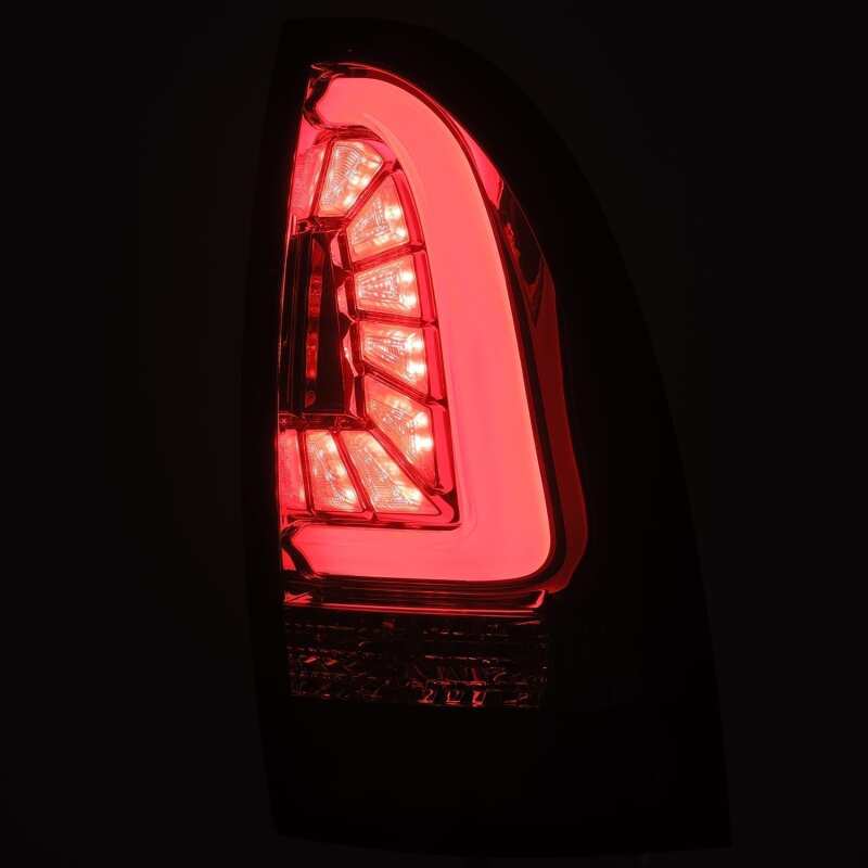 AlphaRex 05-15 Toyota Tacoma PRO-Series LED Tail Lights Jet Black - Image 5