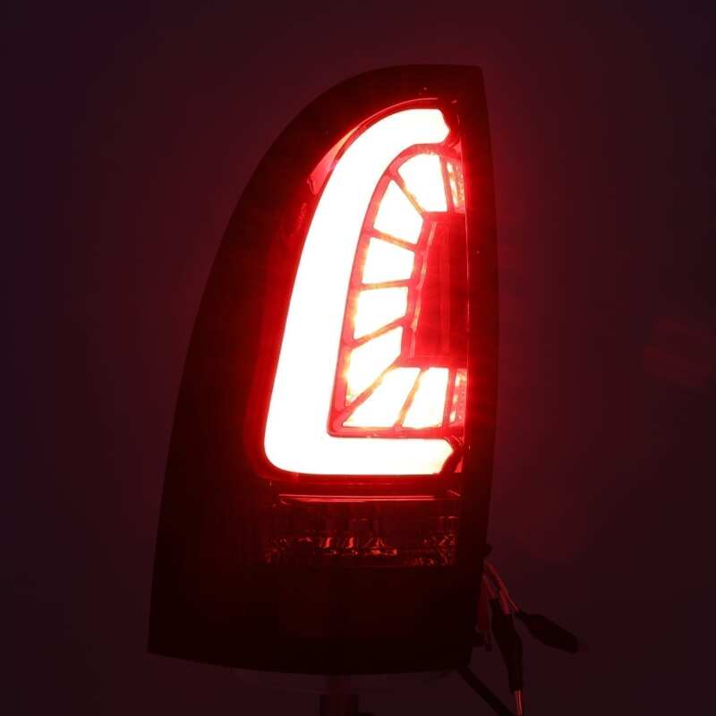 AlphaRex 05-15 Toyota Tacoma PRO-Series LED Tail Lights Red Smoke - Image 3