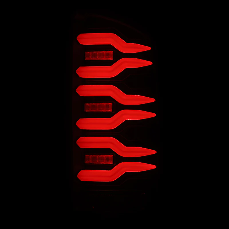 AlphaRex 07-08 Dodge Ram 1500/07-09 Dodge Ram 2500+3500 Luxx-Series LED Tail Lights (Pair) Black - Image 3