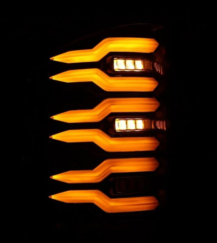 AlphaRex 07-13 Chevrolet Silverado 1500 (Ex. Hybrid Models) LUXX-Series LED Tail Lights Alpha-Black - Image 4