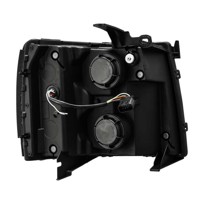 AlphaRex 07-13 Chevy 1500 LUXX LED Proj Headlights Plank Style Jet Blk w/ Activ Light/Seq Signal/DRL - Image 6