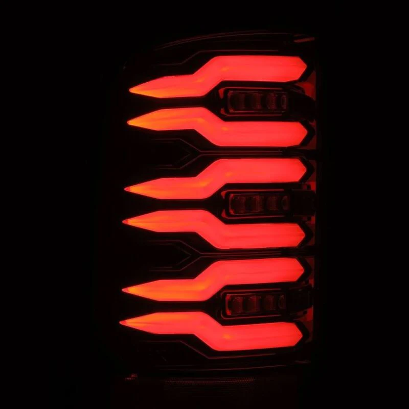 AlphaRex 07-13 GMC Sierra 1500/2500HD/3500HD Luxx Series LED Tail Lights - Alpha Black - Image 6