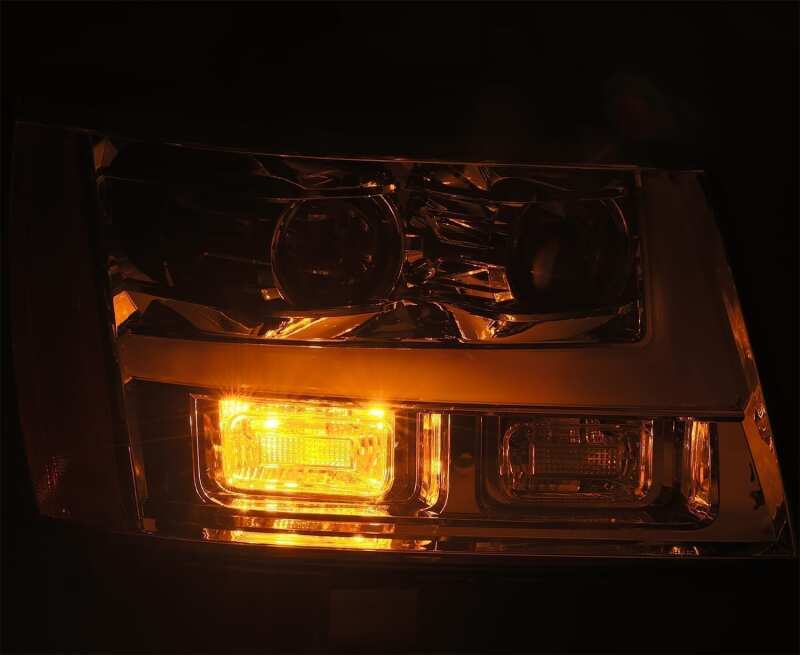 AlphaRex 07-14 Chevrole Tahoe PRO-Series LED Headlights Plank Style Blk w/Activ Light/Seq Signal/DRL - Image 5
