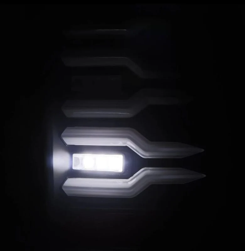 AlphaRex 07-14 Chevrolet Silverado 1500/2500HD/3500HD Luxx-Series LED Tail Lights Blk w/Smoked Lens - Image 8