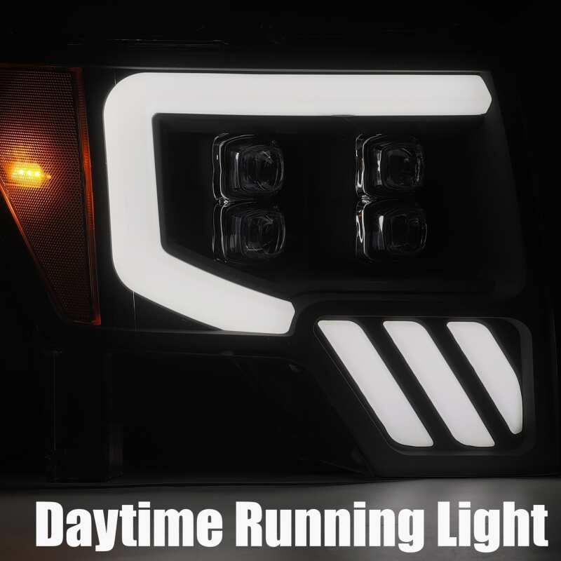 AlphaRex 09-14 Ford F-150 NOVA LED Proj Headlights Plank Style Gloss Black w/Activ Light/Seq Signal - Image 8