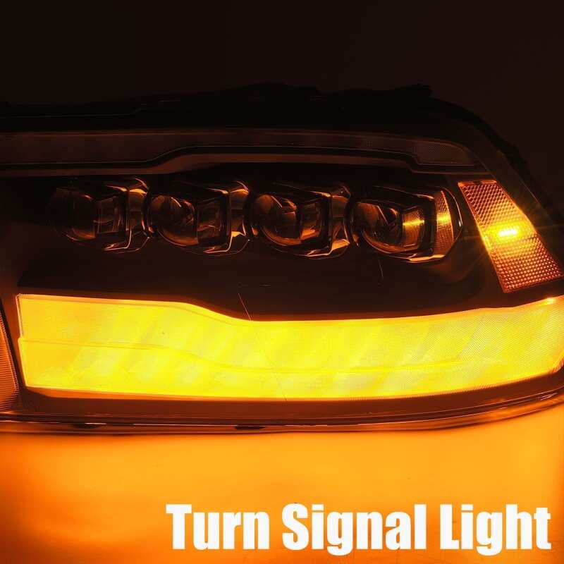 AlphaRex 09-18 Dodge Ram 1500HD NOVA LED Projector Headlights Plank Style Design Chrome w/DRL - Image 5