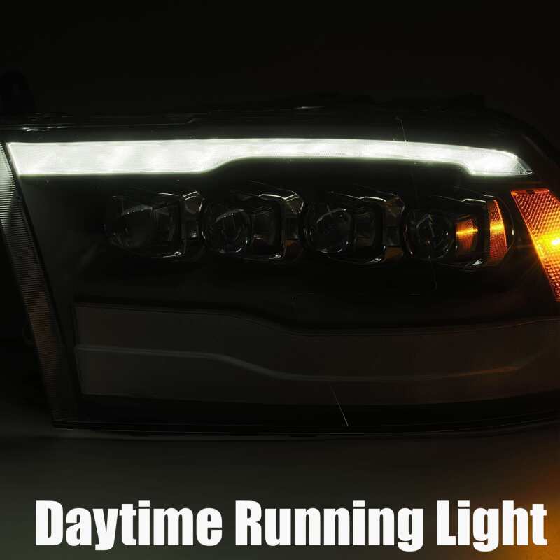 AlphaRex 09-18 Dodge Ram 1500HD NOVA LED Projector Headlights Plank Style Design Chrome w/DRL - Image 7