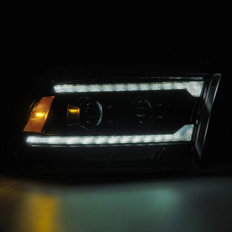 AlphaRex 09-18 Ram 2500 LUXX LED Proj Headlight Plank Style Alpha Blk w/Activ Light/Seq Signal/DRL - Image 5