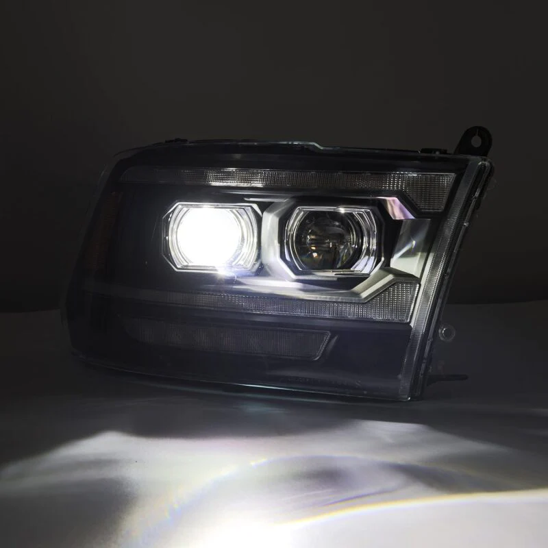 AlphaRex 09-18 Ram 2500 LUXX LED Proj Headlight Plank Style Alpha Blk w/Activ Light/Seq Signal/DRL - Image 6