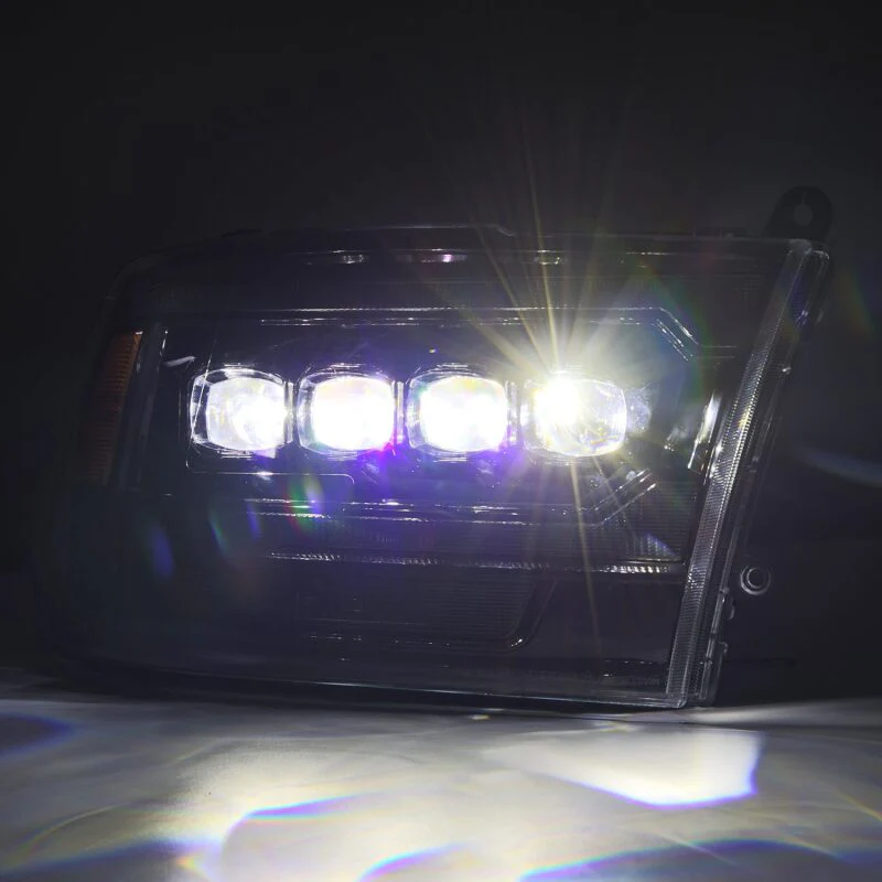 AlphaRex 09-18 Ram 2500 NOVA LED Proj Headlights Plank Style Alpha Blk w/Activ Light/Seq Signal/DRL - Image 2