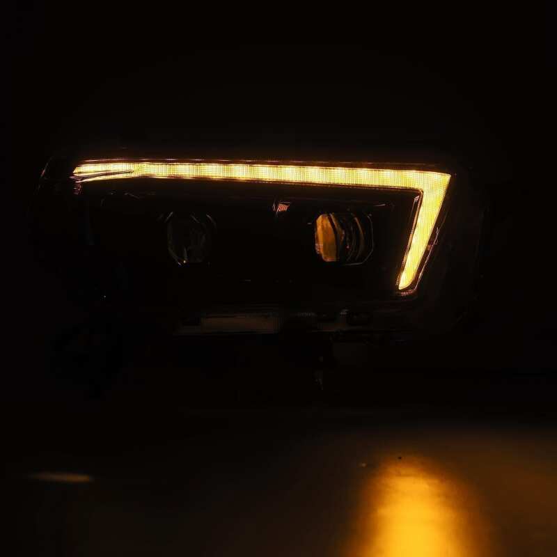 AlphaRex 10-13 Toyota 4Runner LUXX LED Proj Headlights Plank Style Alpha Black w/Seq Signal/DRL - Image 5
