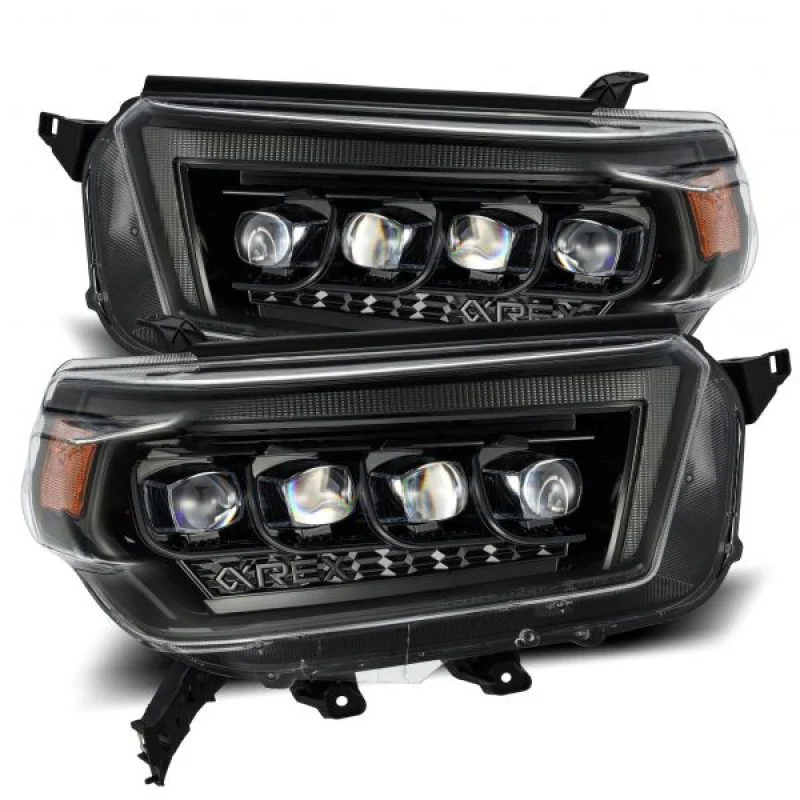 AlphaRex 10-13 Toyota 4Runner NOVA LED Proj Headlights Plank Style Alpha Black w/Seq Signal/DRL - Image 5