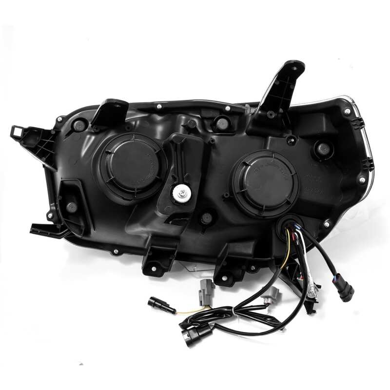 AlphaRex 10-13 Toyota 4Runner PRO-Series Proj Headlights Plank Style Alpha Blk w/Seq Signal/DRL - Image 8