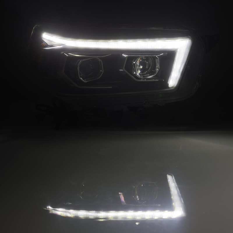 AlphaRex 10-13 Toyota 4Runner PRO-Series Projector Headlights Plank Style Black w/Seq Signal/DRL - Image 7