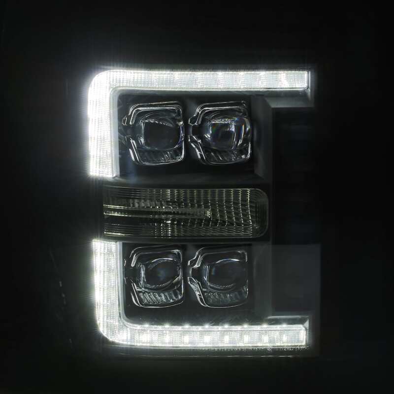 AlphaRex 11-16 Ford F-350 SD NOVA LED Proj Headlights Plank Style Alpha Blk w/Activ Light/Seq Signal - Image 8