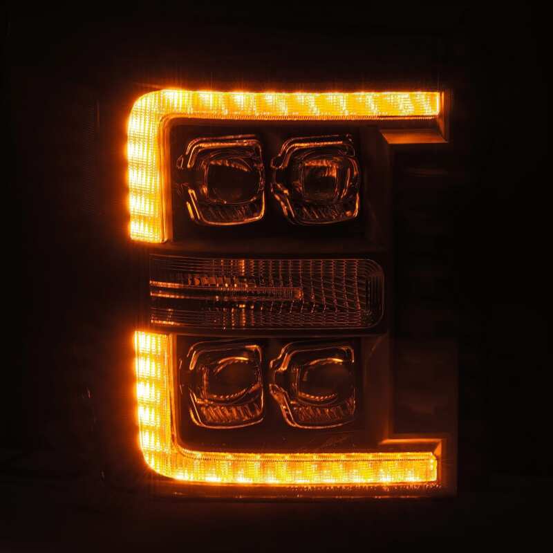 AlphaRex 11-16 Ford F-350 SD NOVA LED Proj Headlights Plank Style Chrm w/Activ Light/Seq Signal - Image 5