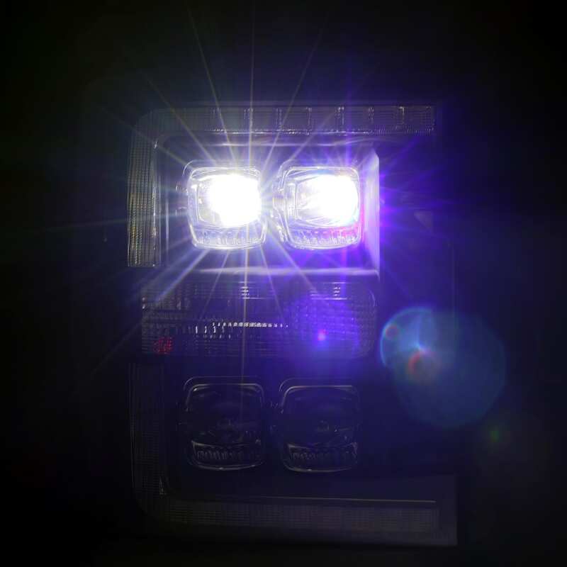 AlphaRex 11-16 Ford F-350 SD NOVA LED Proj Headlights Plank Style Chrm w/Activ Light/Seq Signal - Image 7
